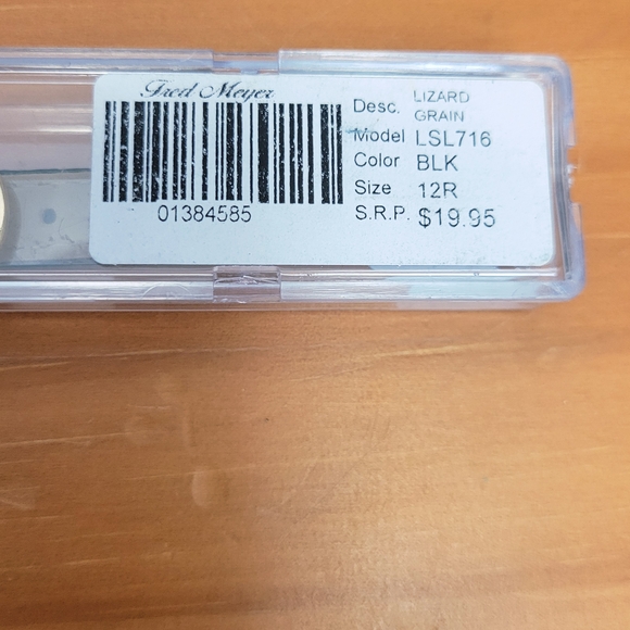 Hadley Roma Black Leather Watch Replacement Band - Picture 4 of 5